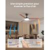 Image Ventilateur de plafond DREO DR-HCF004 - Noir à 99,99€
