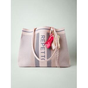Image Cabas Repetto - Bleu marine blush ou Rose à 95€