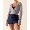 Image Cache-cœur Repetto Manches longues - Gris souris à 37,50€