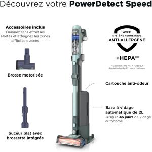Image Aspirateur balai Shark PowerDetect Speed Clean & Empty IA3243FRT - Sauge givrée à 299,99€