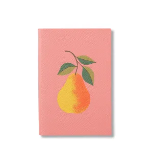 Image Carnet Smythson Chelsea Panama motif fruits - Rose bonbon ou Orange à 108,00€
