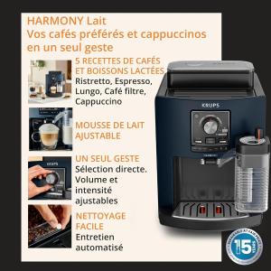 Image Machine à espresso KRUPS EA5094E0 - Bleu Anthracite à 299,99€