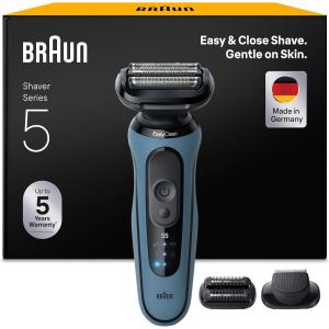 Image Rasoir électrique Braun Series 5 52-A1820SI - Bleu à 84,99€