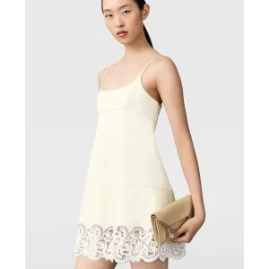 Image Mini robe en satin Stella McCartney - Buttermilk à 645,00€