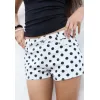 Image Short Femme imprimé pois Stradivarius - Blanc à 18,19 €