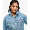 Image Veste en jean Superdry Veste en jean fantaisie - Bleu Boston Vintage à 97,99 €
