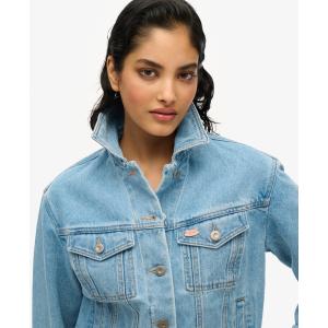 Image Veste en jean Superdry Veste en jean fantaisie - Bleu Boston Vintage à 97,99 €