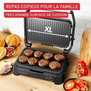 Image Gril électrique Tefal SuperGrill GC520DE0 - Inox (Partie Supérieure) à 104,99€