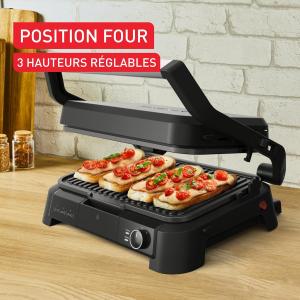 Image Gril électrique Tefal SuperGrill GC520DE0 - Inox (Partie Supérieure) à 104,99€