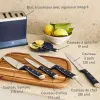 Image Set de couteaux Tefal EverSharp 5 pièces - Acier inoxydable à 99,99€