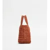 Image Sac shopping Tod's Mini - Raphia et cuir - Plusieurs Coloris à 720€