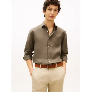 Image Chemise Tommy Hilfiger New York Label - Platinum olive à 77€