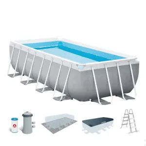 Image Piscine hors-sol Intex Prism 488x244x107 cm - Gris à 457,49€