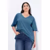 Image T-shirt femme Relaxed Fit - Bleu jean à 10,20€