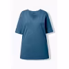 Image T-shirt femme Relaxed Fit - Bleu jean à 10,20€