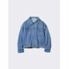 Image Veste UNIQLO Relax en jersey (Denim) - Bleu à 29,90€