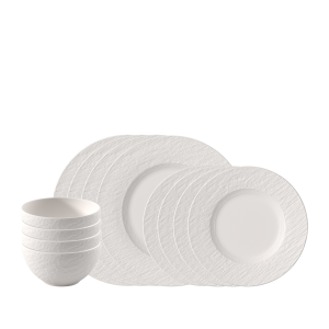 Image Service de vaisselle Villeroy & Boch Manufacture Ensemble de base - Blanc ou Noir à 195€