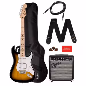 Image Pack guitare électrique Squier Sonic Stratocaster MN 2-Color Sunburst à 225€