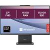 Image PC tout-en-un 27" Lenovo IdeaCentre 27ARR9 (RAM 16Go, SSD 512Go, Radeon 680M) - Gris Luna à 749,99€