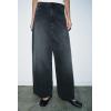Image Jean Femme Zara ZW Collection Baggy Taille Basse - Noir à 17,98€