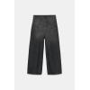 Image Jean Femme Zara ZW Collection Baggy Taille Basse - Noir à 17,98€