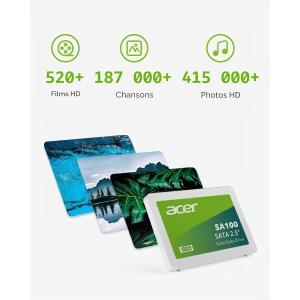 Image SSD interne Acer SA100 960 Go - Blanc à 113,99€