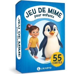 Image Jeu de société LIKARTO Jeu de mime pour enfants - Bleu à 10,35€