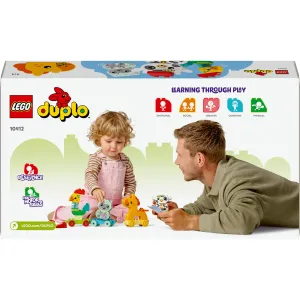 Image Jeu de construction LEGO DUPLO My First 10412 Le Train des Animaux - Multicolore à 9,09€