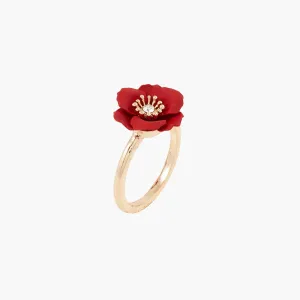 Image Bague fantaisie City Blush Fleur - Rouge à 2,37€