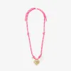 Image Collier fantaisie Capsule Colliers Cordon Cœur et Étoile - Rose à 4,99€