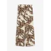 Image Pantalon large bonprix - Écru/Marron foncé/New Beige Floral à 12,99€