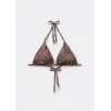 Image Haut de maillot de bain triangle Calzedonia Paisley - Marron à 18,00€