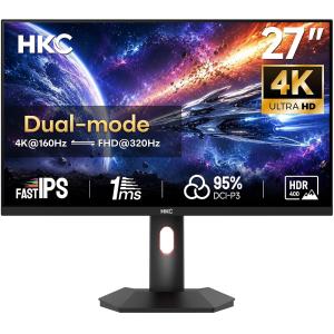Image Écran PC gaming 27" 4K HKC G27H7P Dual-Mode - 1ms - Black à 279,99€
