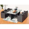 Image Salon de jardin encastrable Concept Usine Miami 6 - Noir et Noir à 579,90€