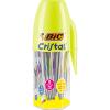 Image Pack 20 Stylos bille BIC Cristal Original & Cristal Fun - Noir, Bleu, Rouge, Vert, Rose, Turquoise, Jaune, Orange, Purple, Violet à 5,99€