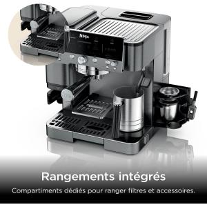 Image Machine à café à grains NINJA Luxe Premier ES601EUGM - Gris Métalisé à 323,80€