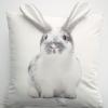 Image Housse de coussin Tendre moment Lapin - Gris à 11,20€