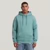 Image Sweat à capuche G-STAR Premium Core Hooded - Noir ou Bleu Moyen à 44,97€
