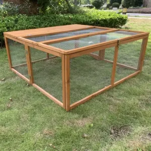 Image Clapier d'extérieur NONAME Roméo - Bois naturel à 100,00€