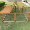 Image Clapier d'extérieur NONAME Roméo - Bois naturel à 100,00€
