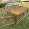 Image Clapier d'extérieur NONAME Roméo - Bois naturel à 100,00€