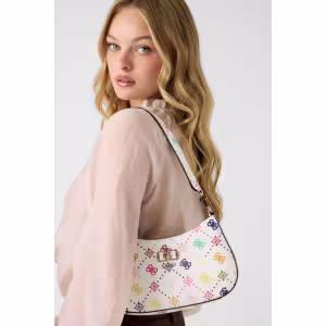 Image Sac bandoulière Guess Emelie Logo Shoulder Bag - Fantaisie Multicolore à 62,50 €