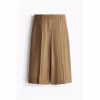 Image Jupe-culotte H&M Chic en lin mélangé - Beige foncé ou Bordeaux à 15,99 €