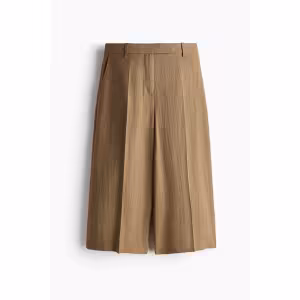 Image Jupe-culotte H&M Chic en lin mélangé - Beige foncé ou Bordeaux à 15,99 €