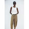 Image Jupe-culotte H&M Chic en lin mélangé - Beige foncé ou Bordeaux à 15,99 €