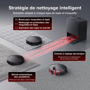 Image Robot aspirateur laveur roborock Saros 20 Set - Set Noir à 999€