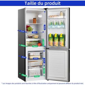 Image Réfrigérateur-congélateur CHiQ CBM159LEBD 157 L - Noir à 259,99€