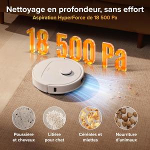 Image Robot aspirateur laveur roborock Qrevo S Pro - Set Blanc à 399,99€