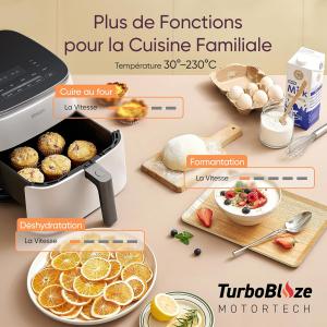 Image Friteuse sans huile Cosori TurboBlaze CAF-DC601-W - Blanc à 119,99€