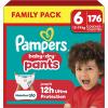 Image Couches-culottes Pampers Baby-Dry Pants Taille 6 Family Pack - Teal à 65,25€